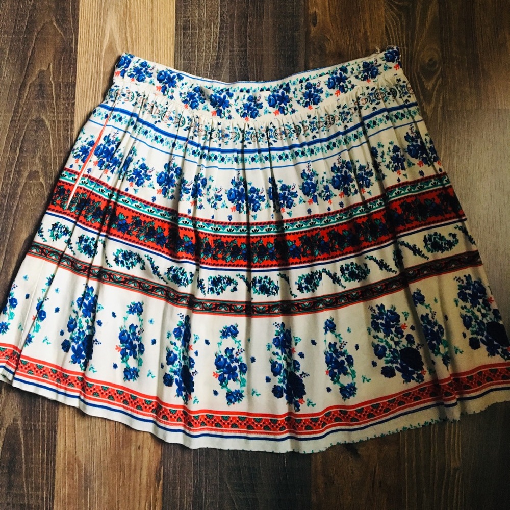 F21 Floral Skirt